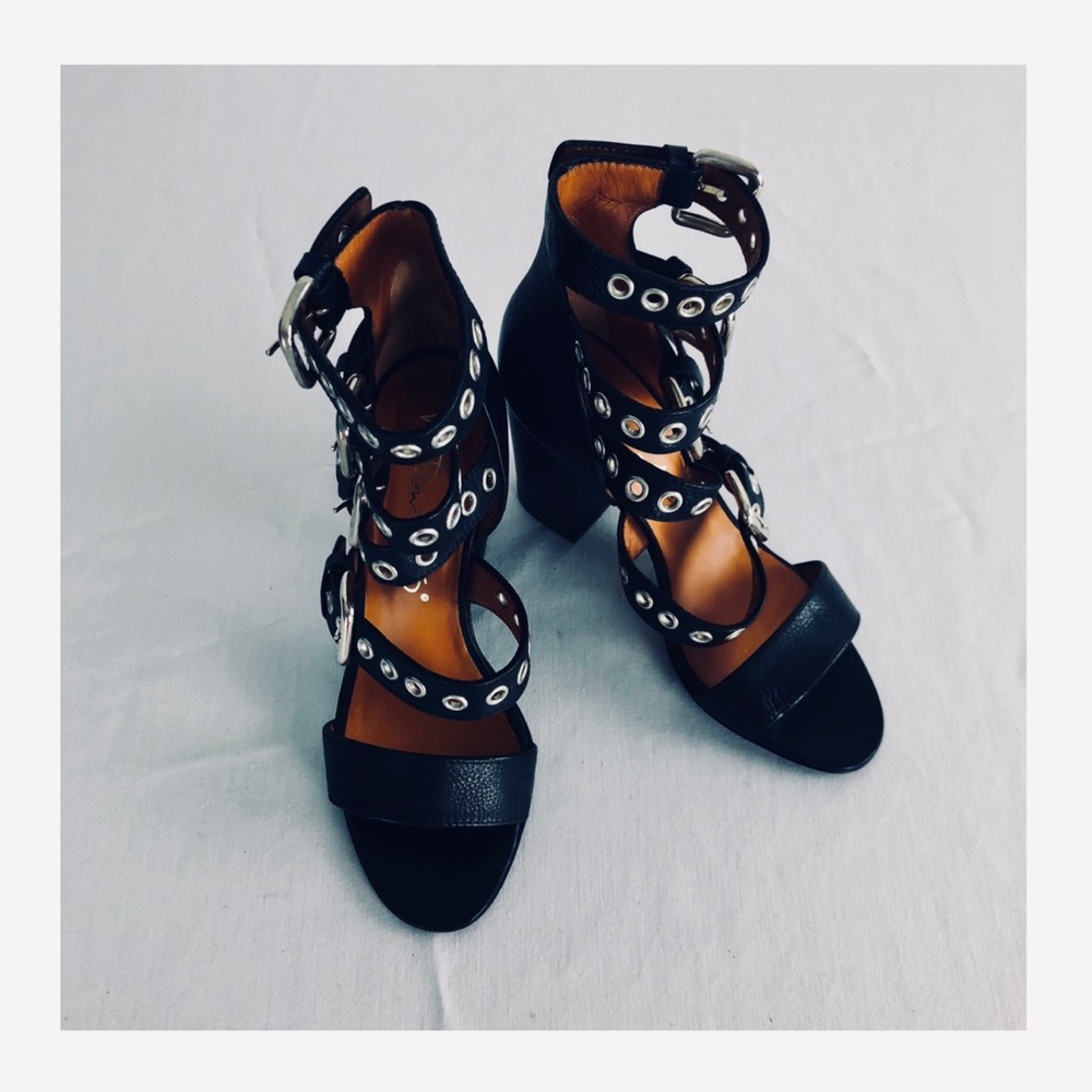 VIA ROMA 15 buckled strappy heels